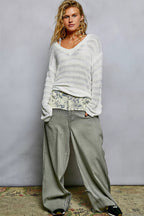 Honesty - Young women textured knit Sweater