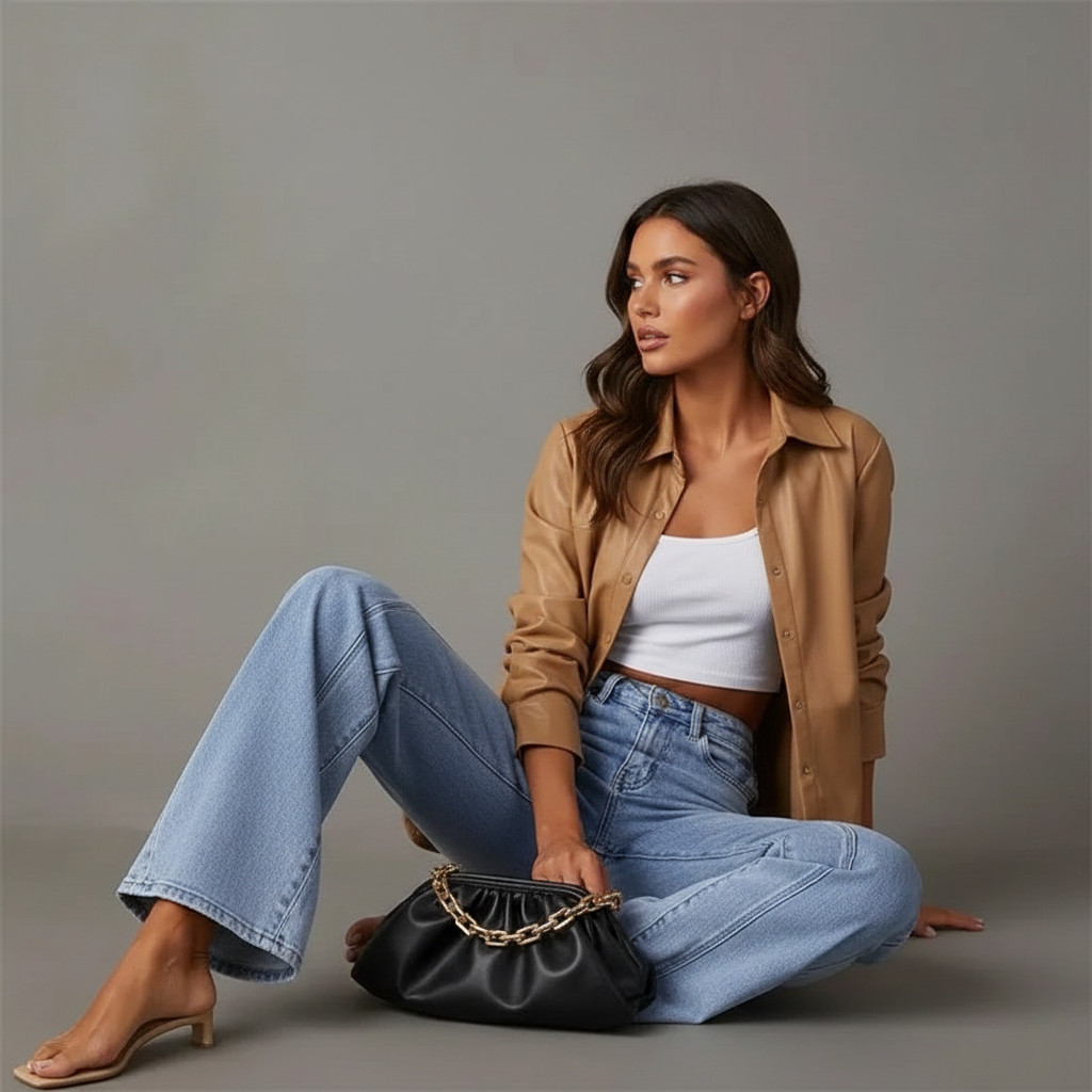 Jasleen - Vrouwen Paneled design Jeans