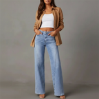 Jasleen - Vrouwen Paneled design Jeans