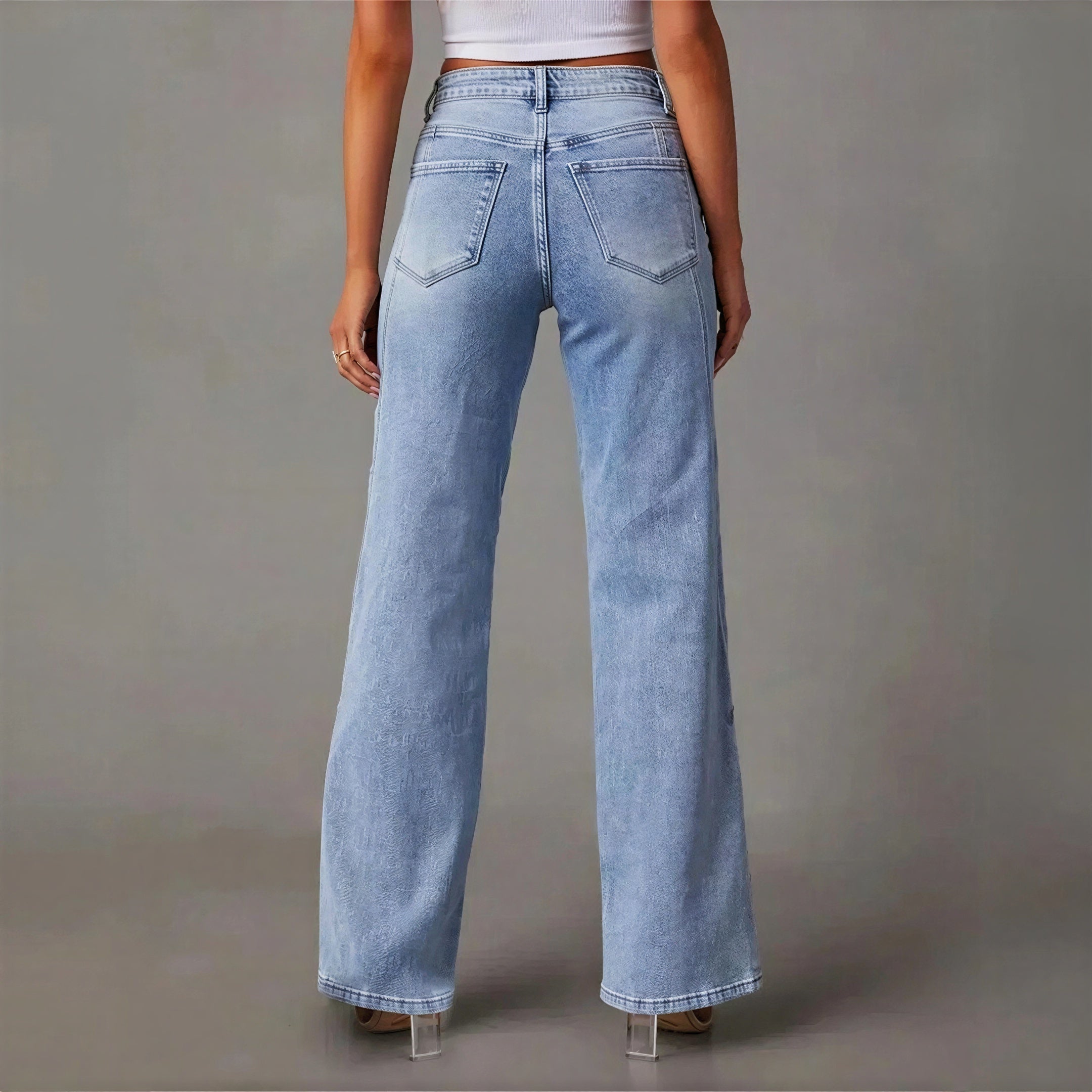 Jasleen - Vrouwen Paneled design Jeans
