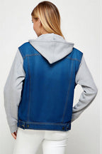 Essence - Women & teens Contrast knit sleeves & hood Jacket