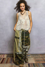 Tameka - Women Intricate crochet knit with floral details Crochet Top
