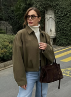 Yessenia - Women Gathered hem and cuffs with voluminous sleeves Jacket