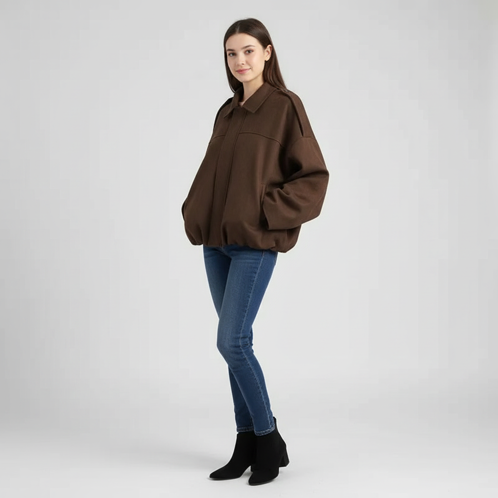 Yessenia - Women Gathered hem and cuffs with voluminous sleeves Jacket