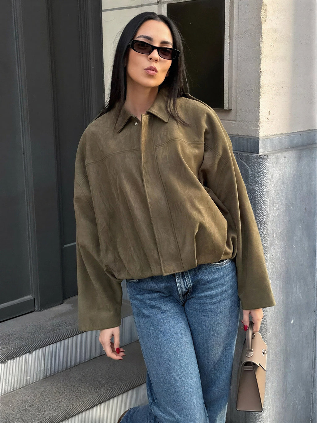 Yessenia - Women Gathered hem and cuffs with voluminous sleeves Jacket