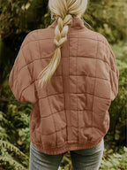 Aranza - Vrouwen diamantsteek patroon Jas