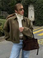 Yessenia - Women Gathered hem and cuffs with voluminous sleeves Jacket