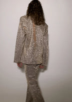 Lanna - Fashion-forward statement seekers All-over glitter Suit Set