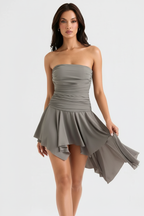 Anika - Women Asymmetrische ruffled high-low hemline Dress