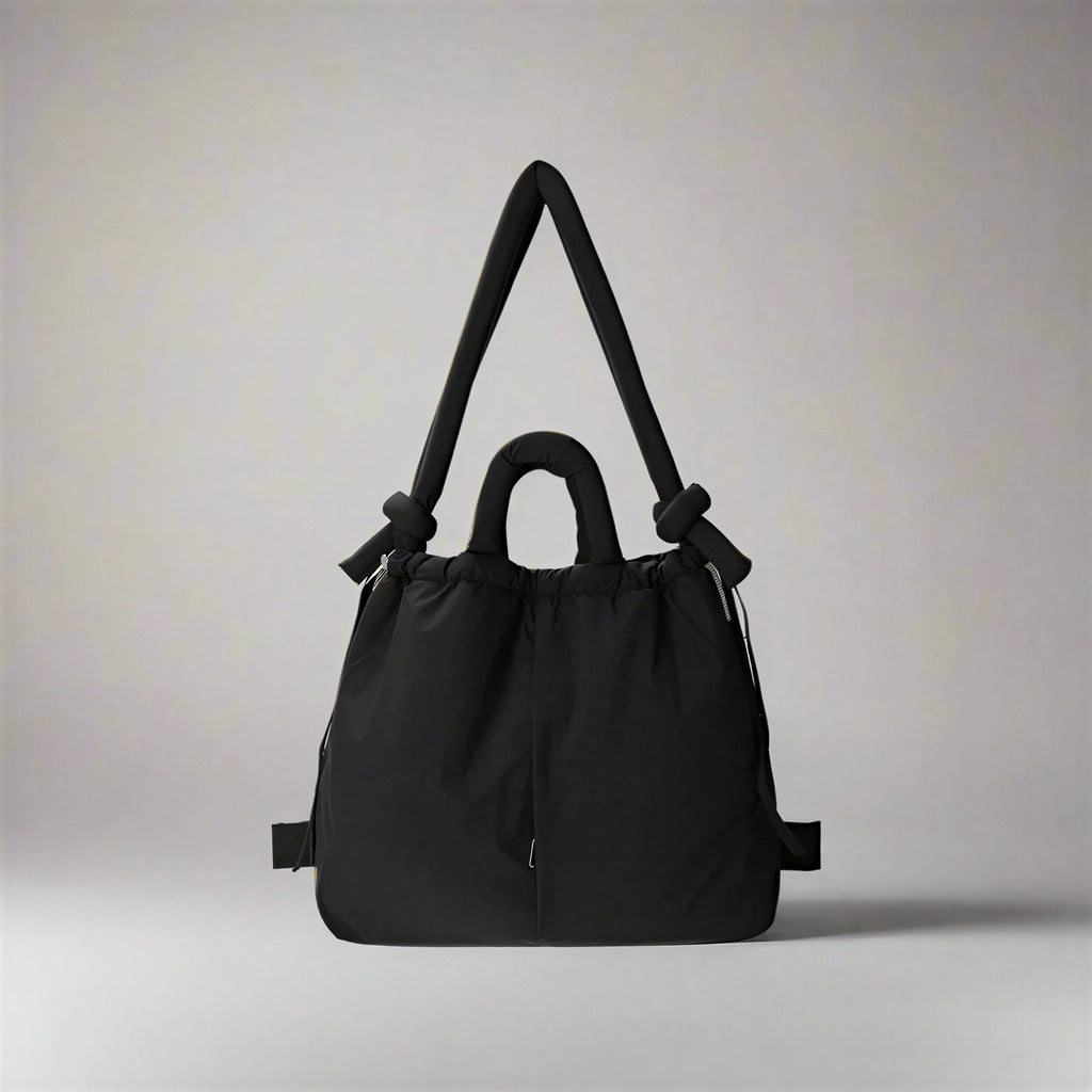 Caroline - Fashion-conscious individuals Knotted top handles and drawstring closure Tote Bag