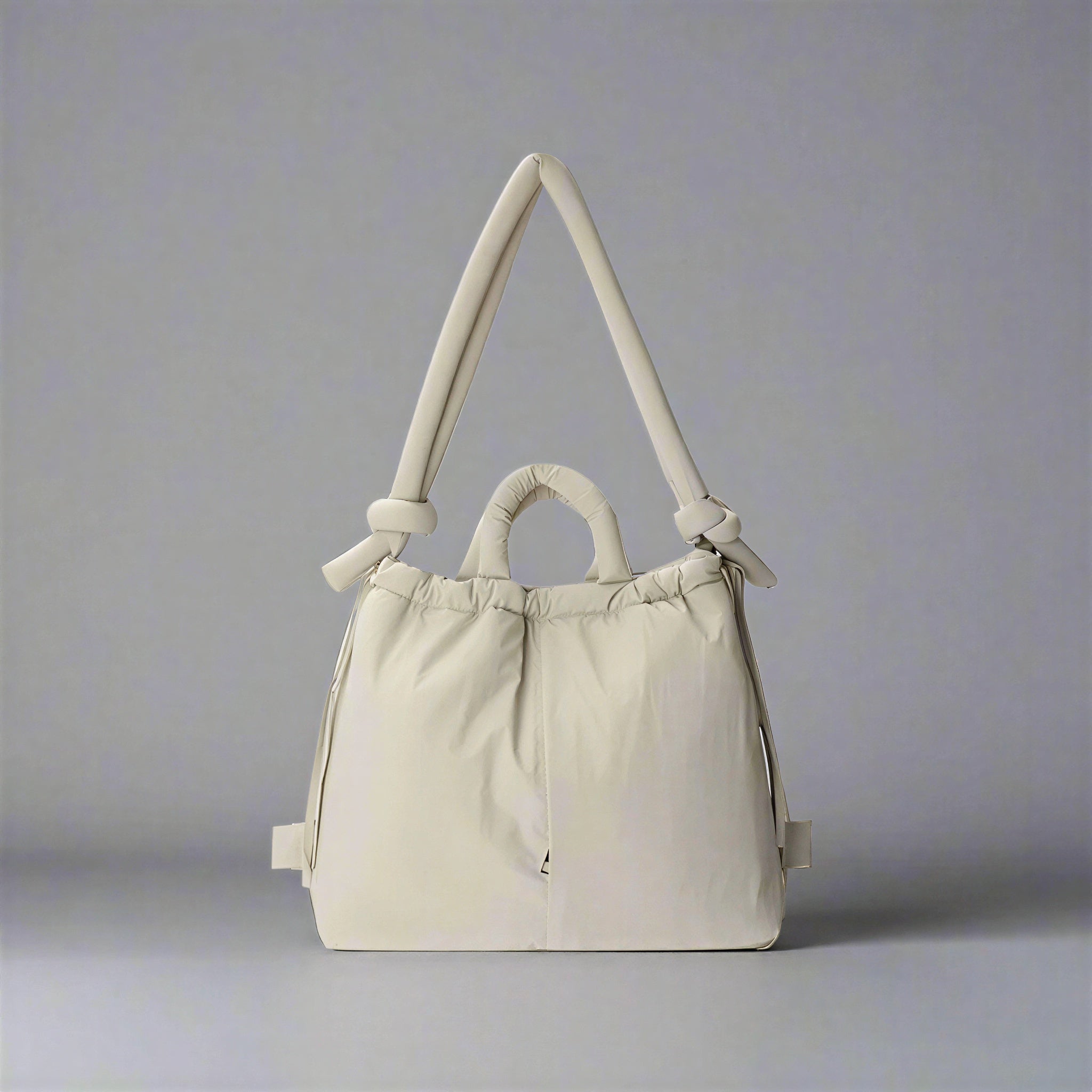 Caroline - Fashion-conscious individuals Knotted top handles and drawstring closure Tote Bag
