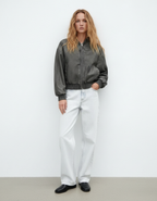 Shakia - Jonge volwassenen en modebewuste personen Vintage was-effect Bomberjack