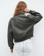 Shakia - Jonge volwassenen en modebewuste personen Vintage was-effect Bomberjack