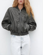 Shakia - Jonge volwassenen en modebewuste personen Vintage was-effect Bomberjack