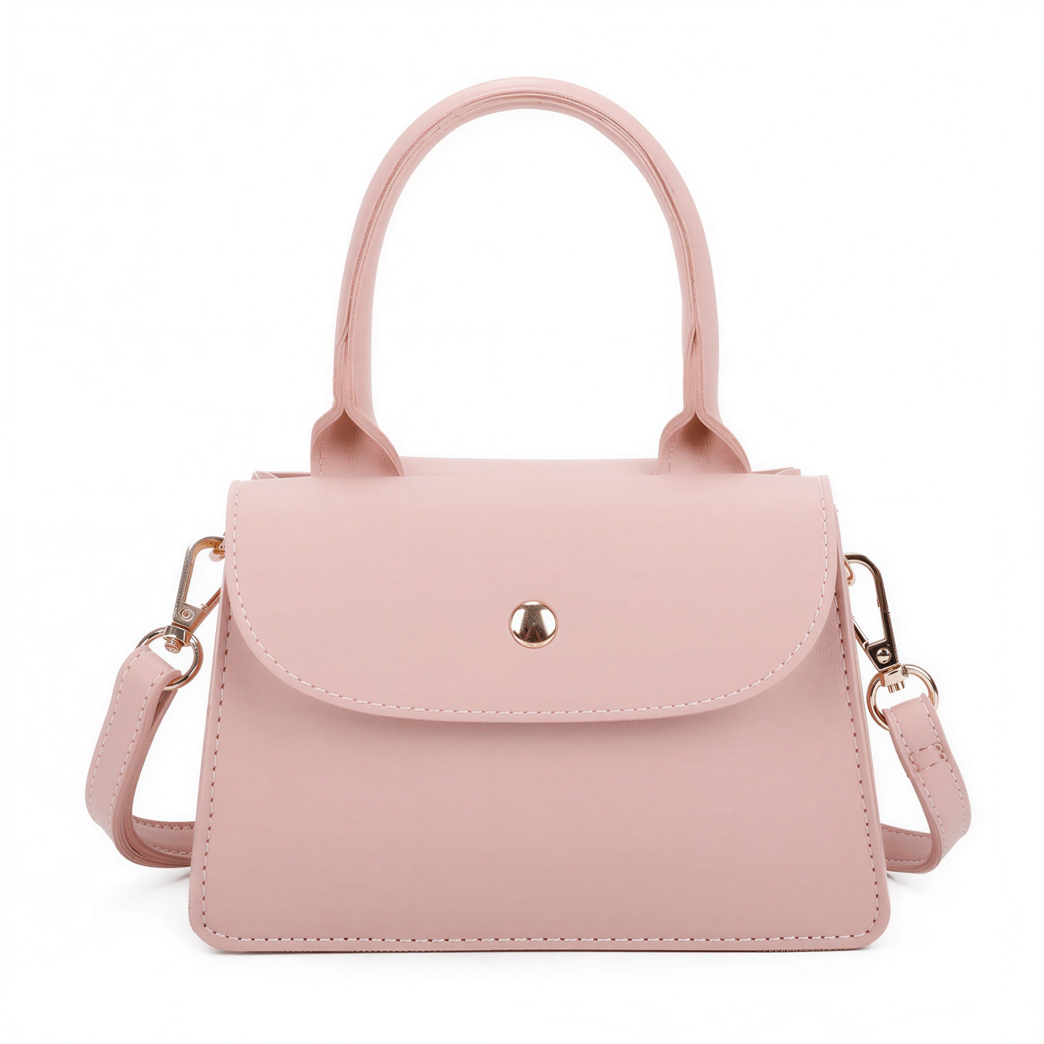 Karren - Women Flap closure with metallic button Handbag