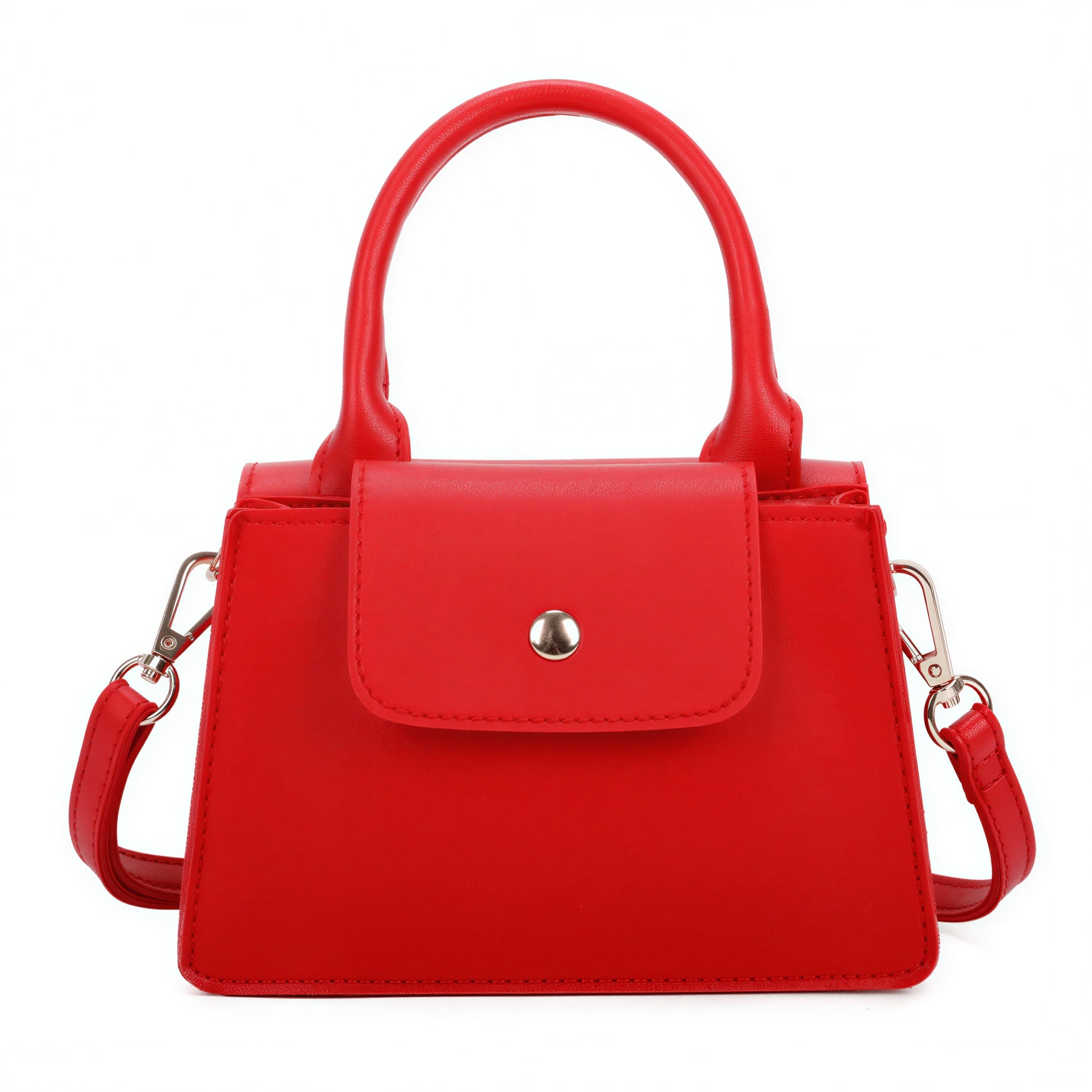 Karren - Women Flap closure with metallic button Handbag