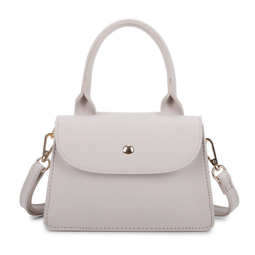 Karren - Women Flap closure with metallic button Handbag