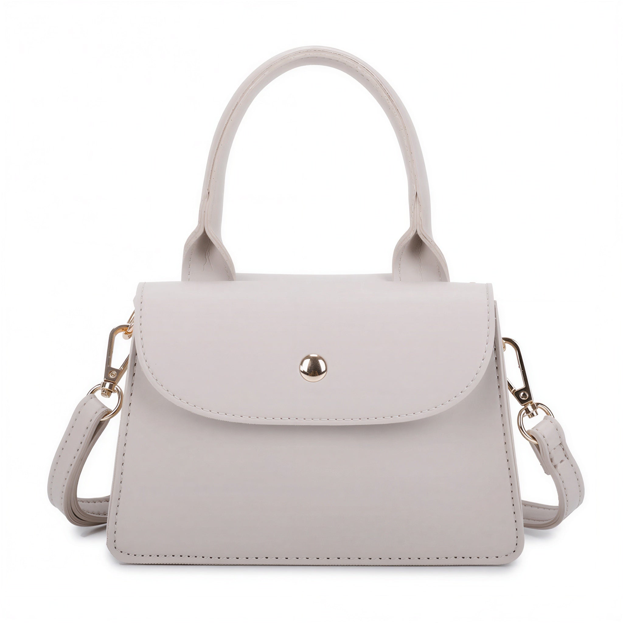 Karren - Women Flap closure with metallic button Handbag