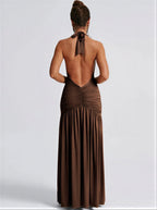 Halter-maxi | Jurk | Dames | Elara