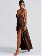 Halter-maxi | Jurk | Dames | Elara
