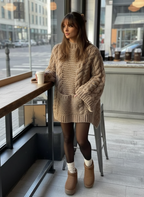 Karrie - Fashion-conscious women Chunky cable-knit pattern Sweater