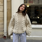 Karrie - Fashion-conscious women Chunky cable-knit pattern Sweater