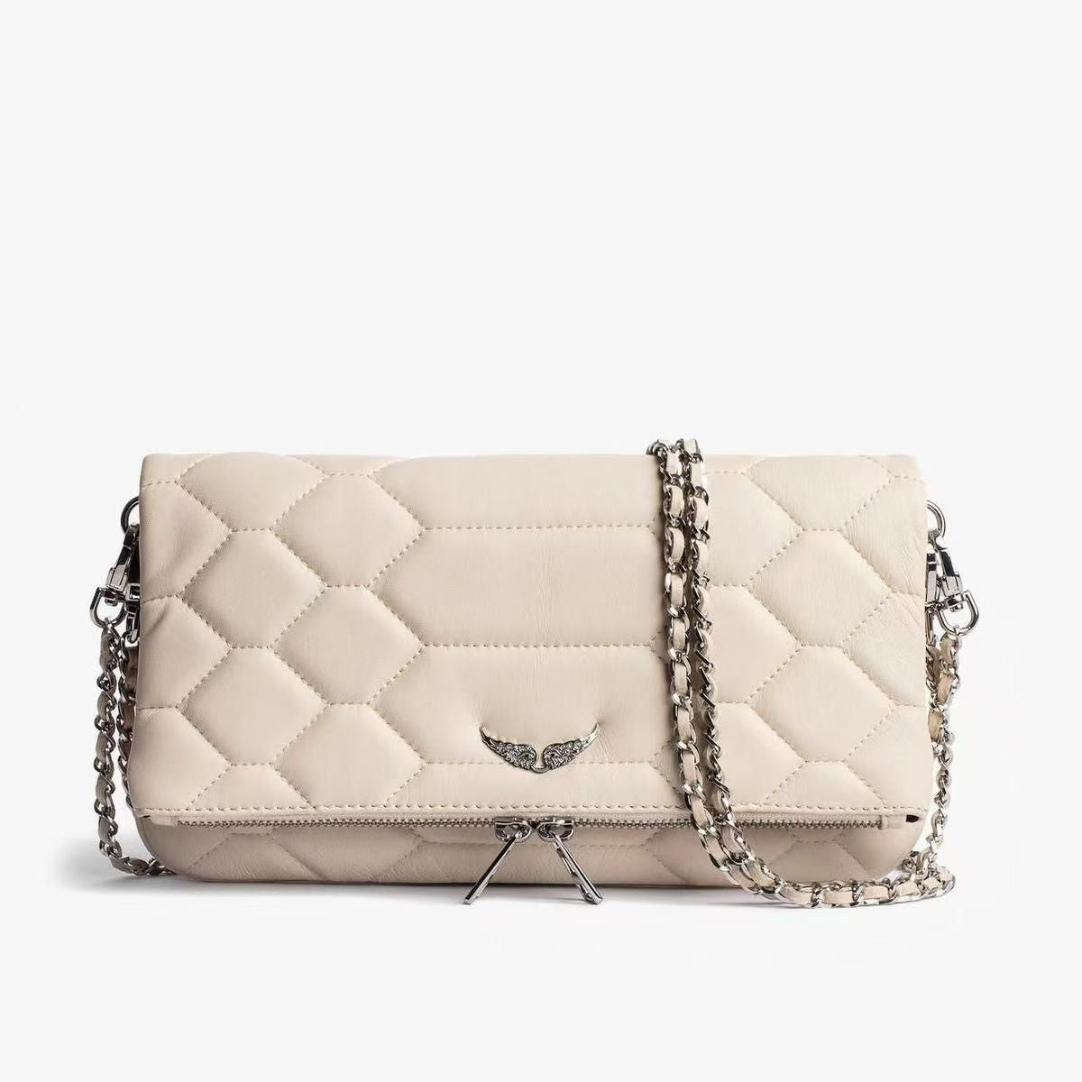 Shona - Dames Crossbody Tas met Vleugel Embleem & Ster Quilting