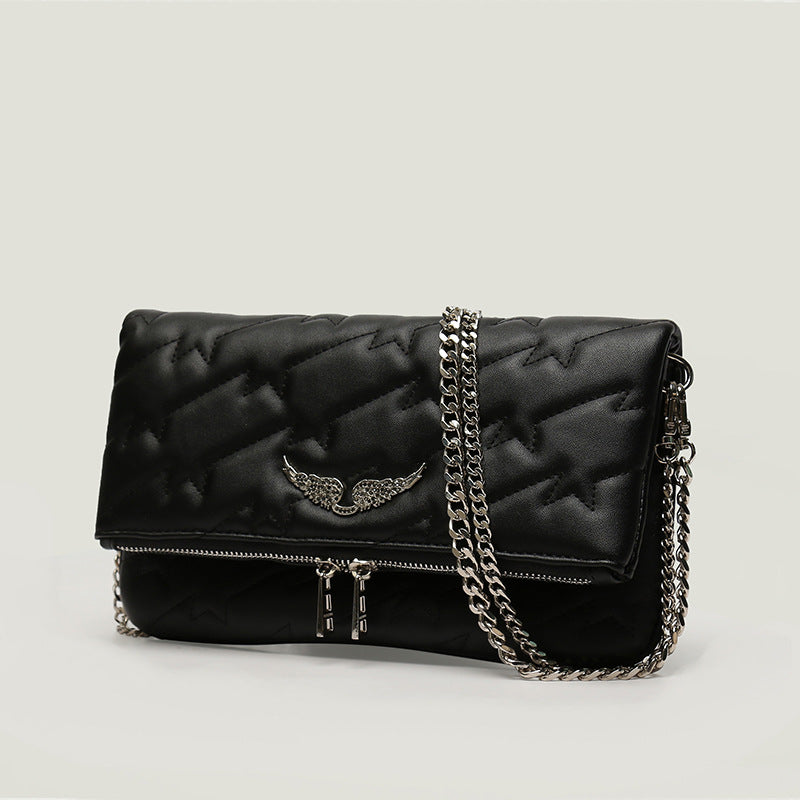 Shona - Dames Crossbody Tas met Vleugel Embleem & Ster Quilting