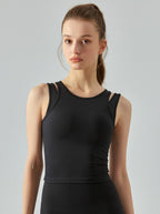 Ysabella - Actieve Vrouwen Racerback met Bandjes Uitsparingen Tank Top