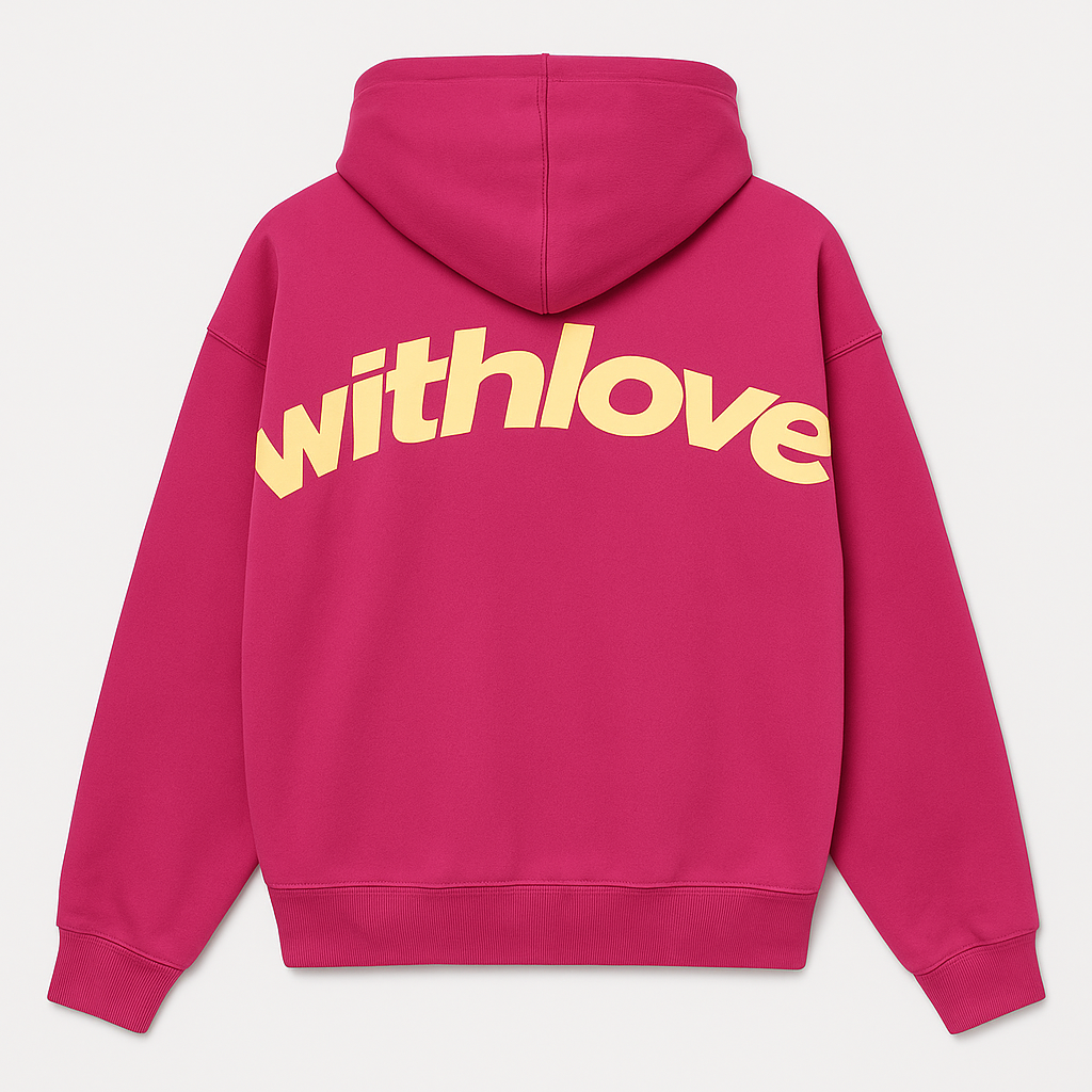 Andreana - Unisex Hoodie met Opvallende 'withlove' Graphic
