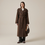 Irma - Dames Double-breasted design met ceintuur Trench Coat