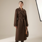 Irma - Dames Double-breasted design met ceintuur Trench Coat