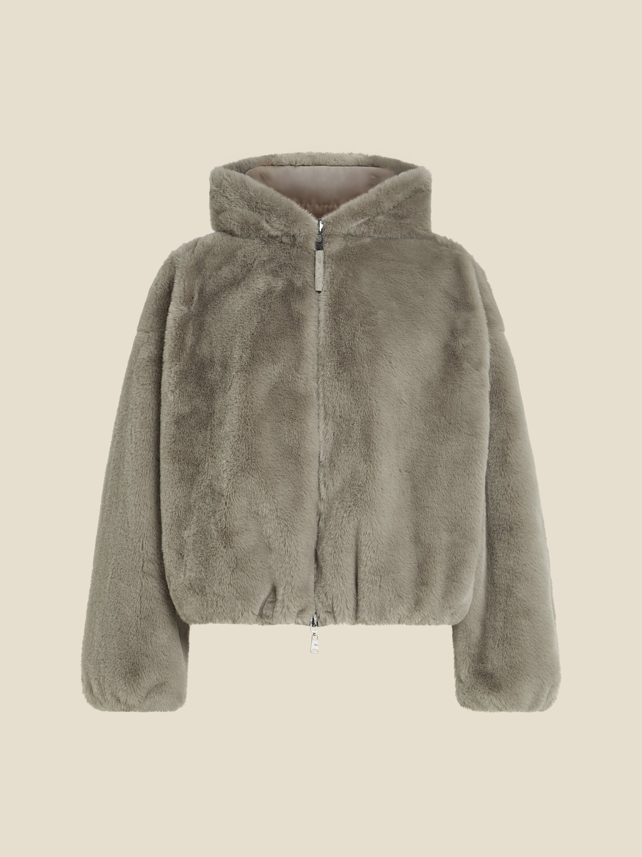 Laya - Vrouwen Oversized Capuchon Faux Fur Jas
