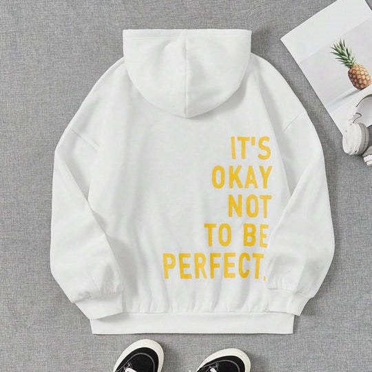 Marybeth - Dames Hoodie met Inspirerende Gouden Tekst