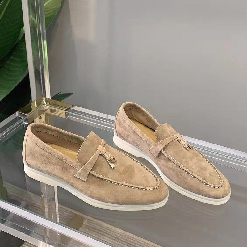 Selin | Suede Dames Loafers