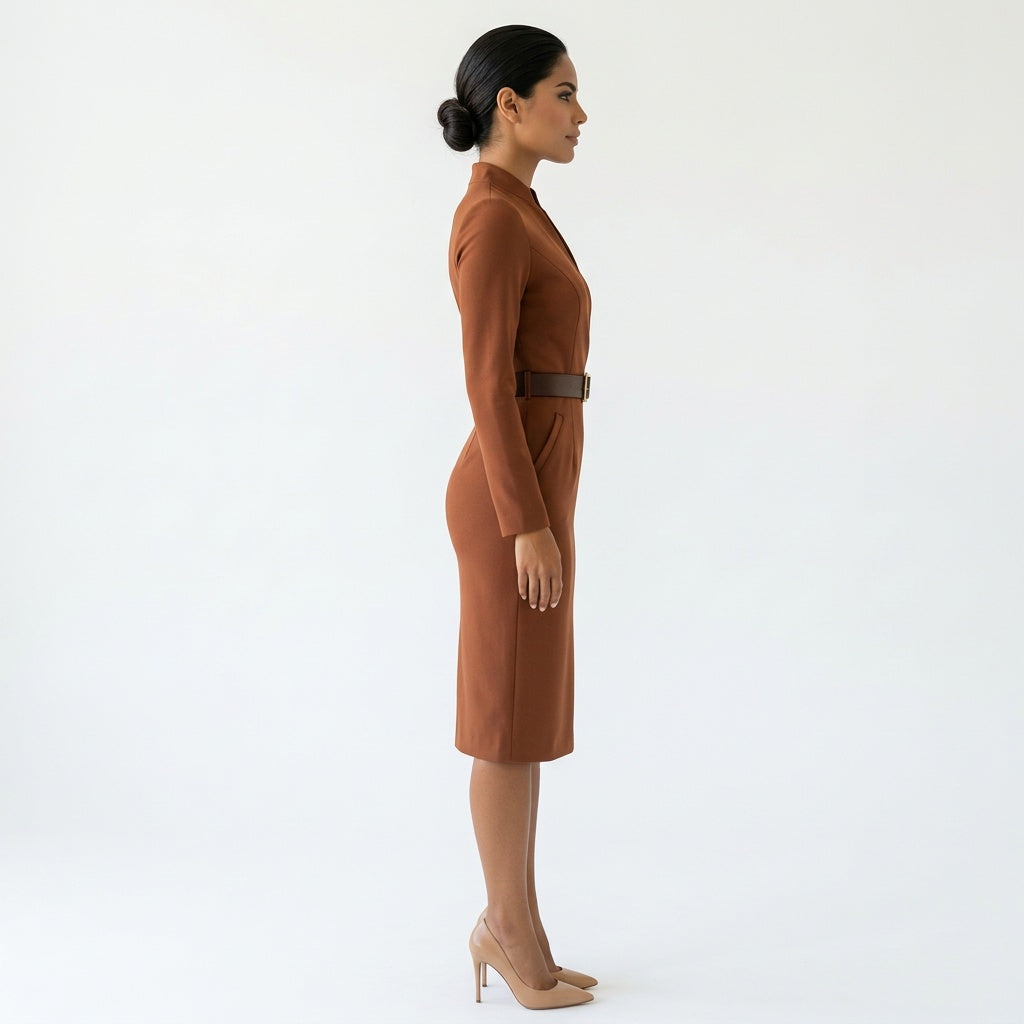Lange mouwen | Wikkeljurk | Dames | Sienna
