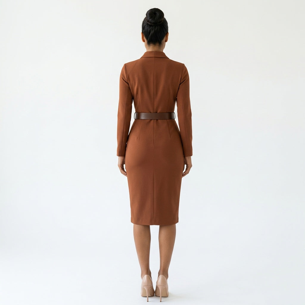 Lange mouwen | Wikkeljurk | Dames | Sienna