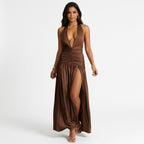 Halter-maxi | Jurk | Dames | Elara