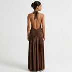 Halter-maxi | Jurk | Dames | Elara