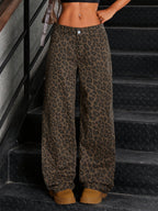 Jaidyn - Dames Luipaardprint Jeans