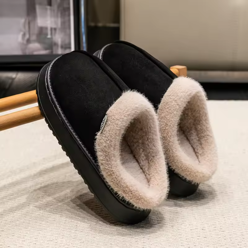 Simmie - Volwassenen Pluche imitatiebont voering Pantoffels