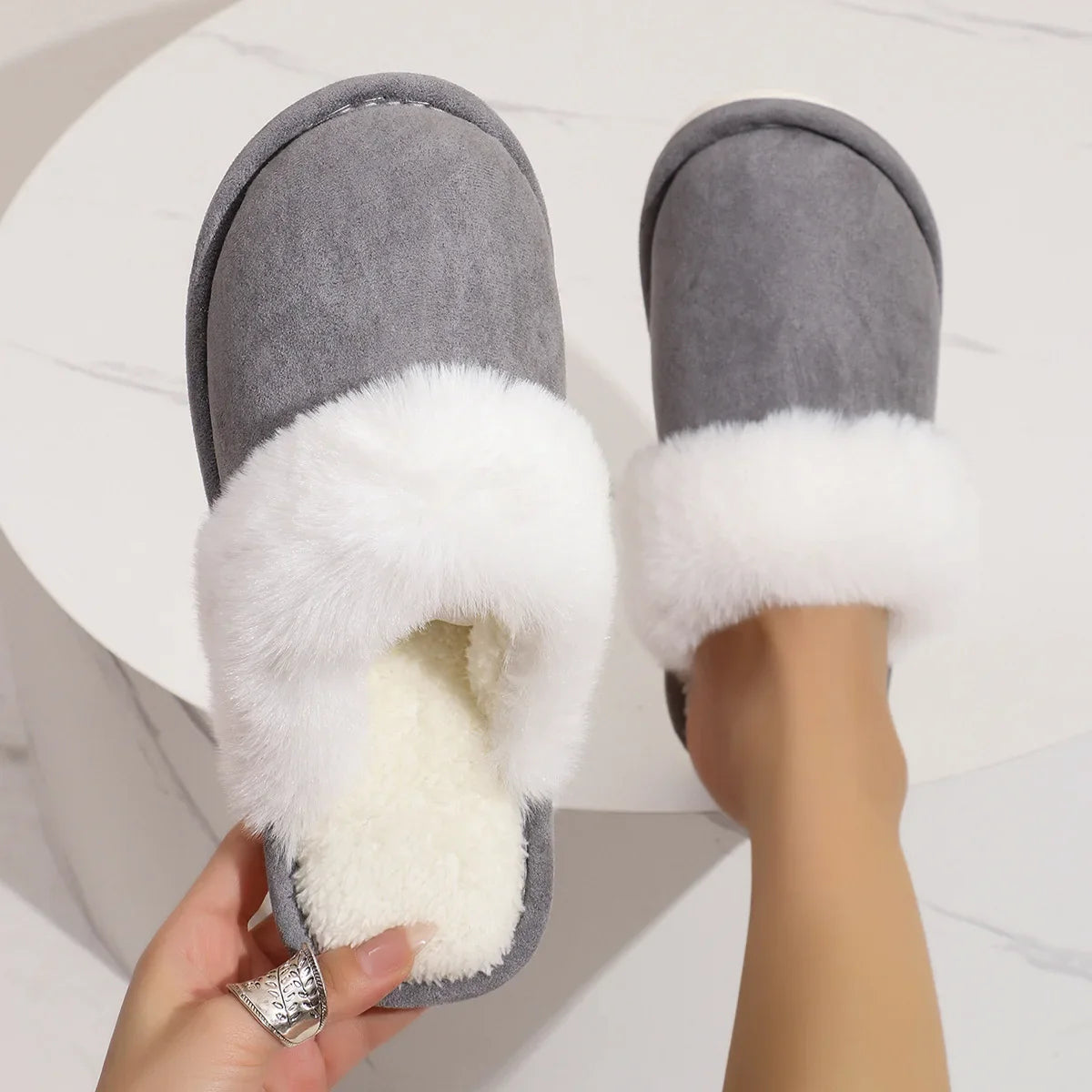 Kathern - Volwassenen Pluche Voering Pantoffels