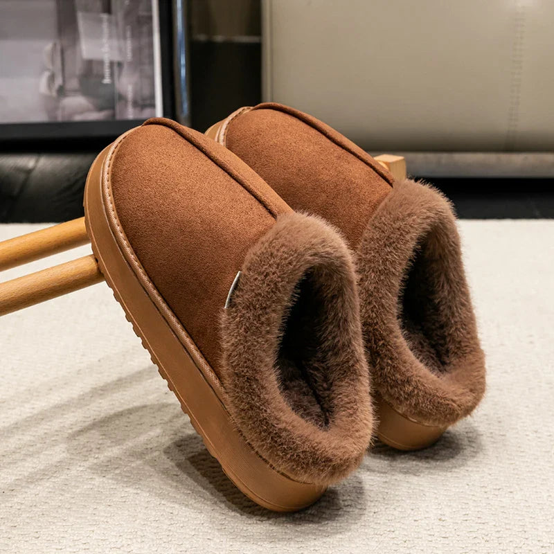 Simmie - Volwassenen Pluche imitatiebont voering Pantoffels