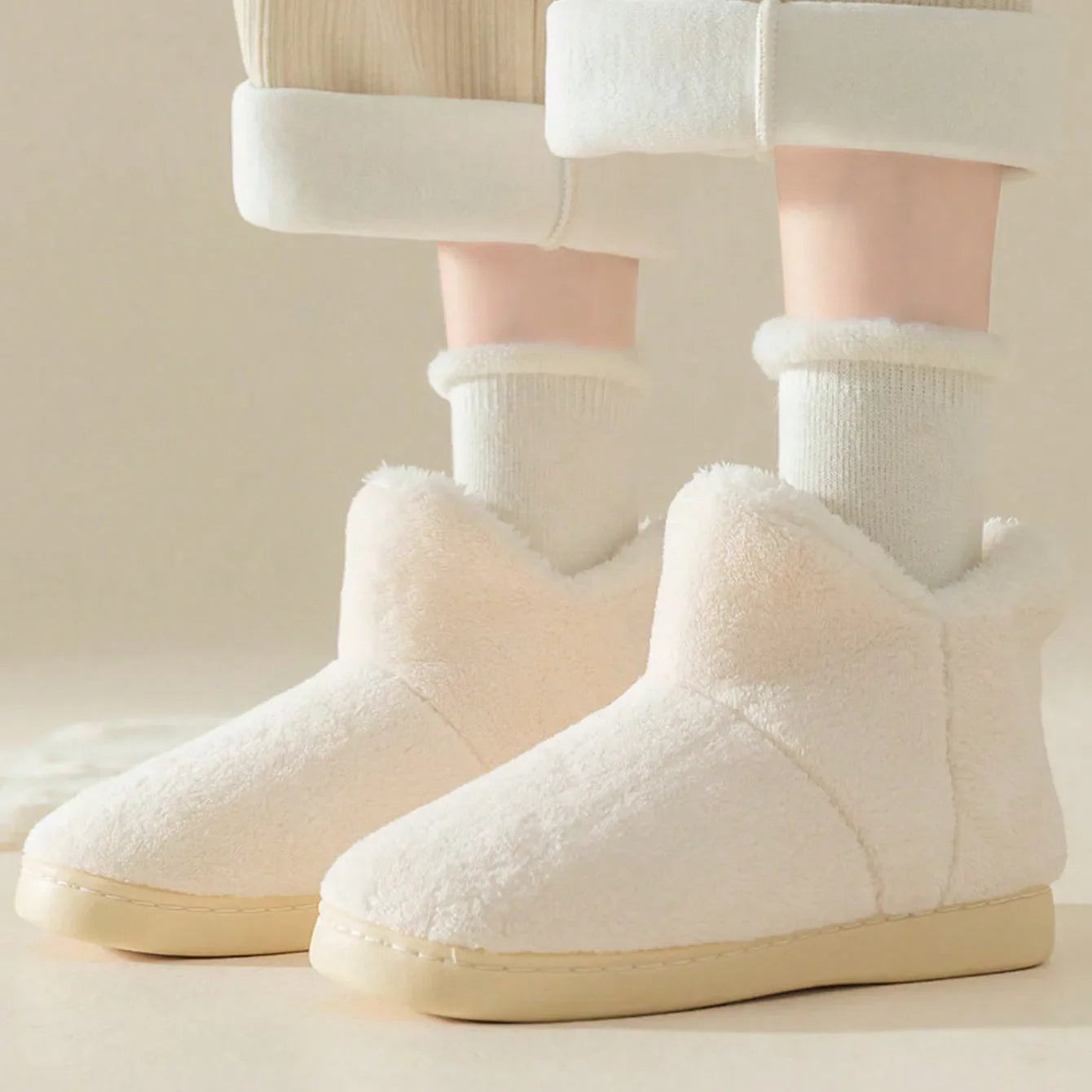 Soluna CloudWalk - Dames Ultra-Zachte Sherpa Binnenpantoffels