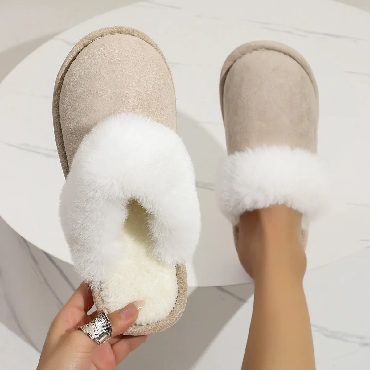 Kathern - Volwassenen Pluche Voering Pantoffels
