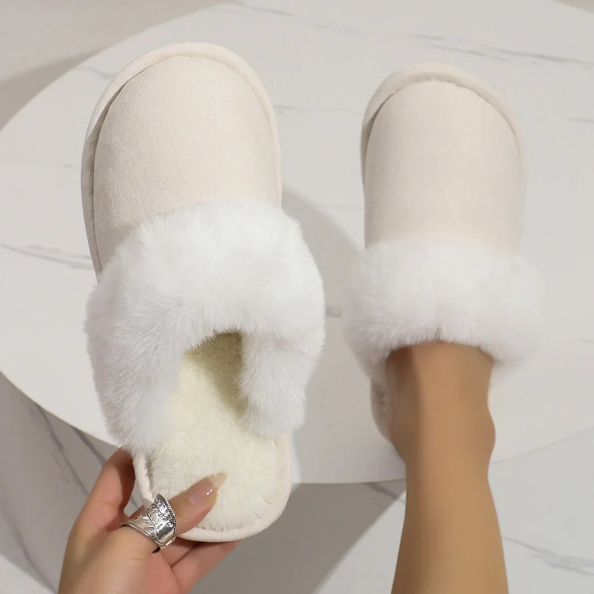 Kathern - Volwassenen Pluche Voering Pantoffels