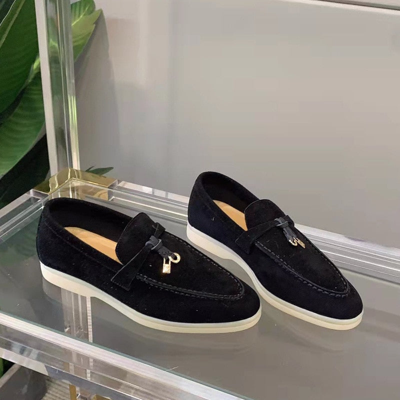 Goudkleurige hardware details | Loafers | Dames | Loafers